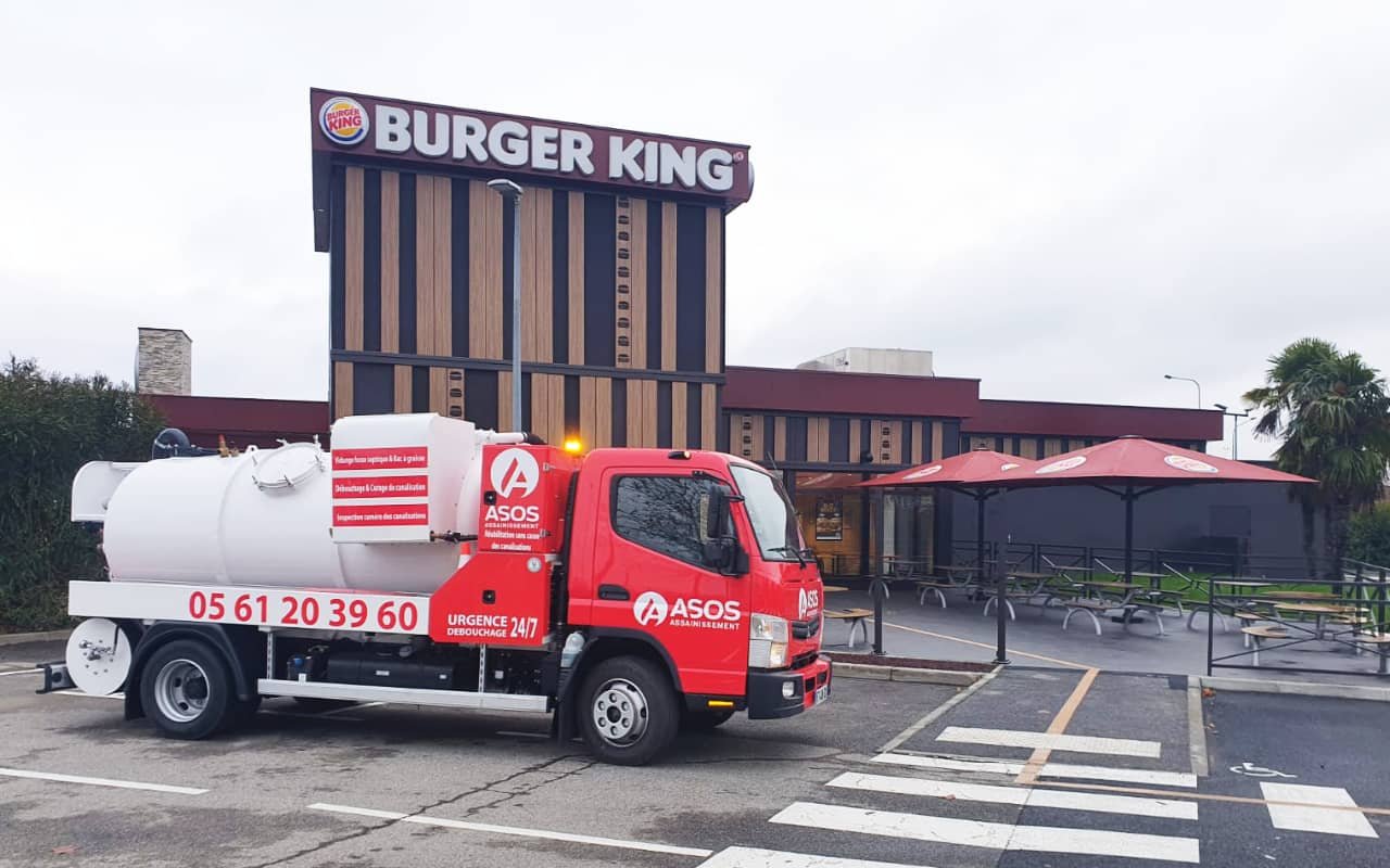 Vidange de bac à graisse pour le Burger King de Blagnac - 3
