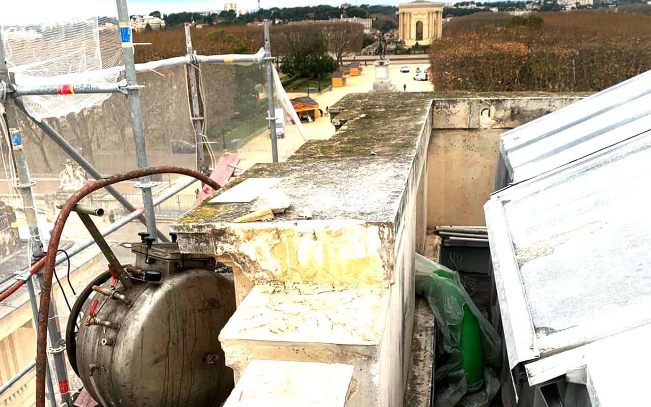 Chantier rénovation de canalisation d'exception au Palais de Justice de Montpellier - 3